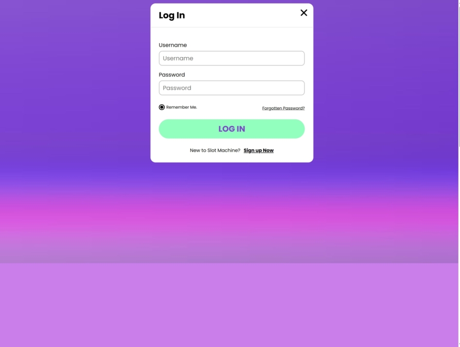 Slot Machine Casino Login