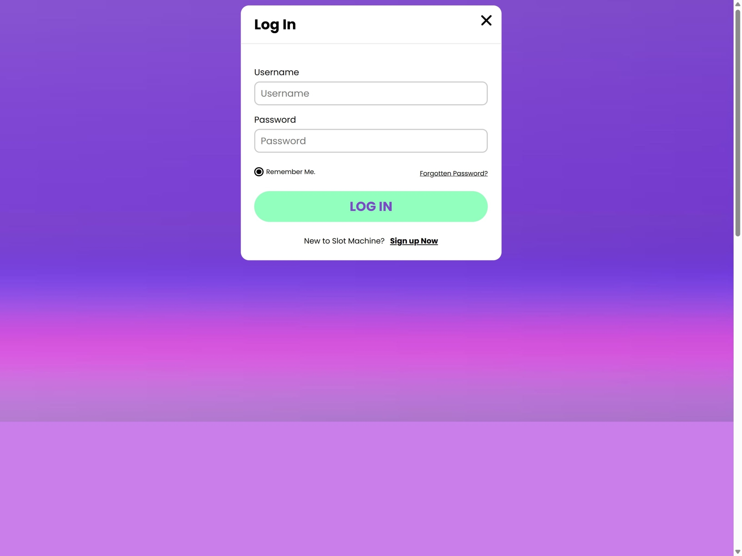 Slot Machine Casino Login