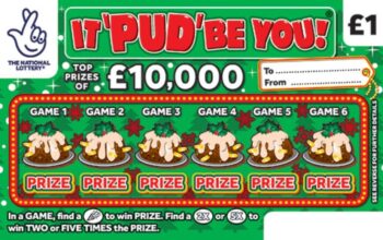 Sample of an unscratched scratch card It Pud Be You