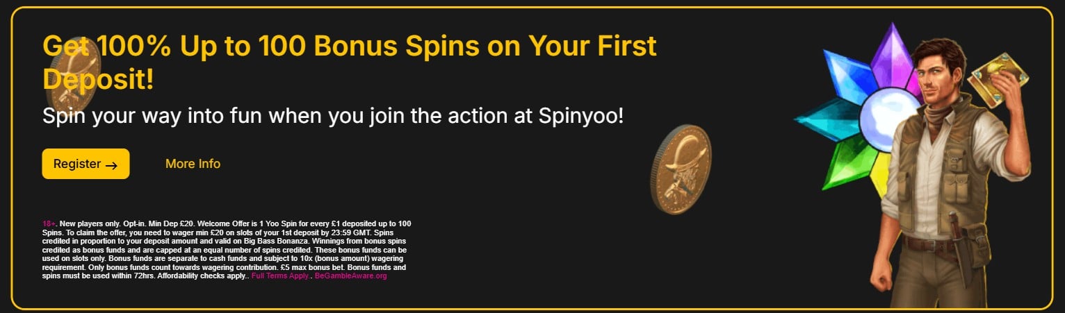 Spinyoo Casino welcome offer