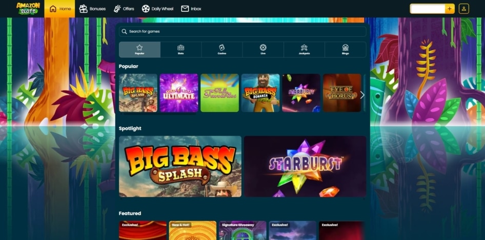 Games at Amazon Slots