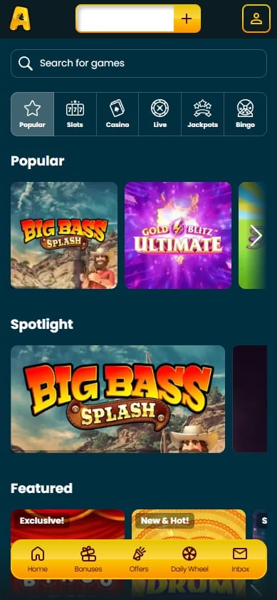 Amazon Slots on mobile