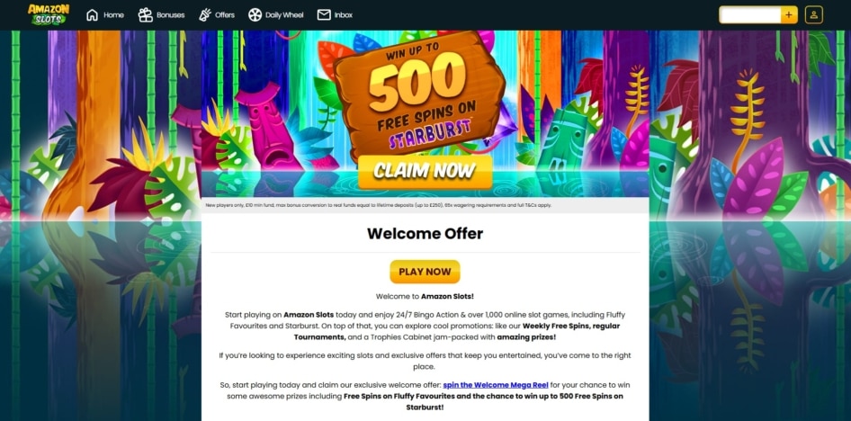 Amazon Slots welcome bonus