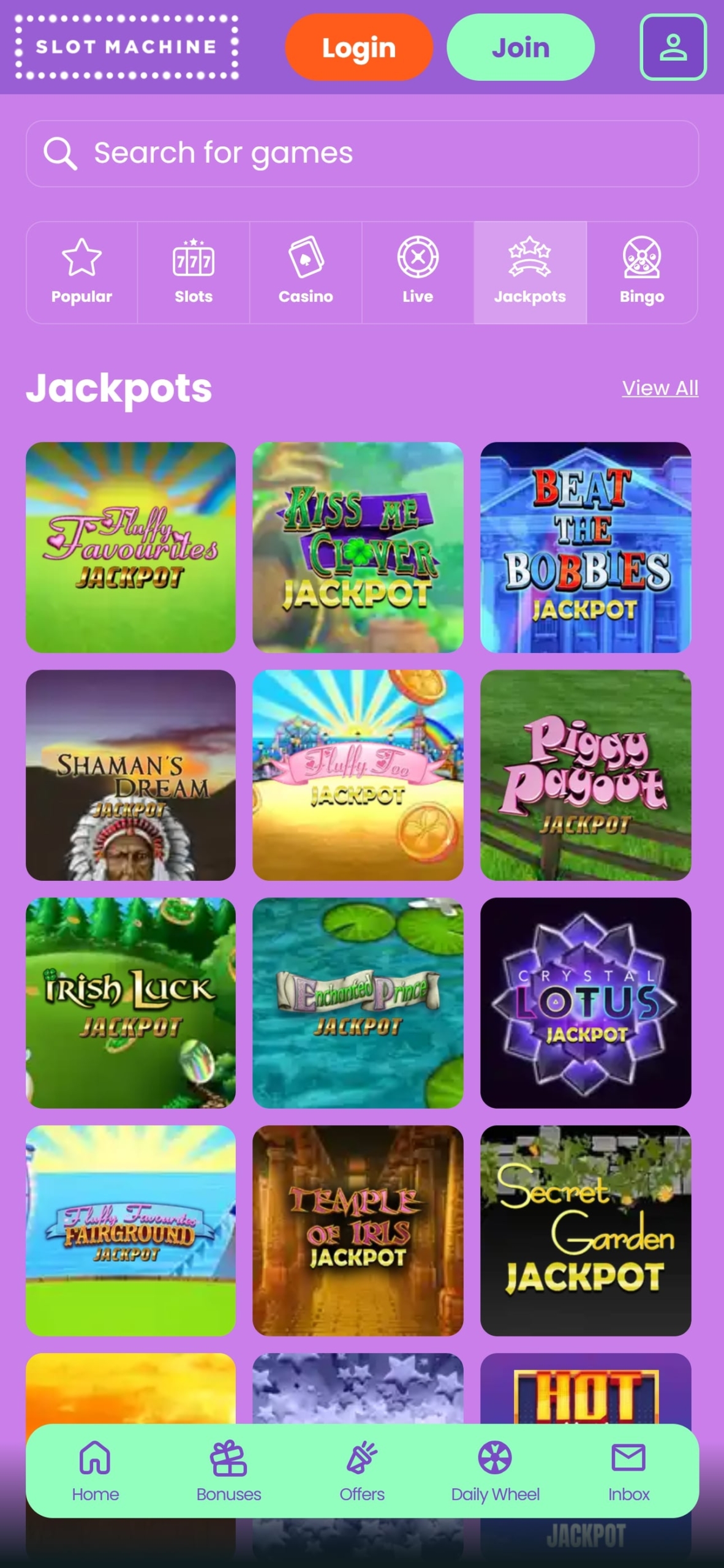 Slot Machine Casino Jackpots