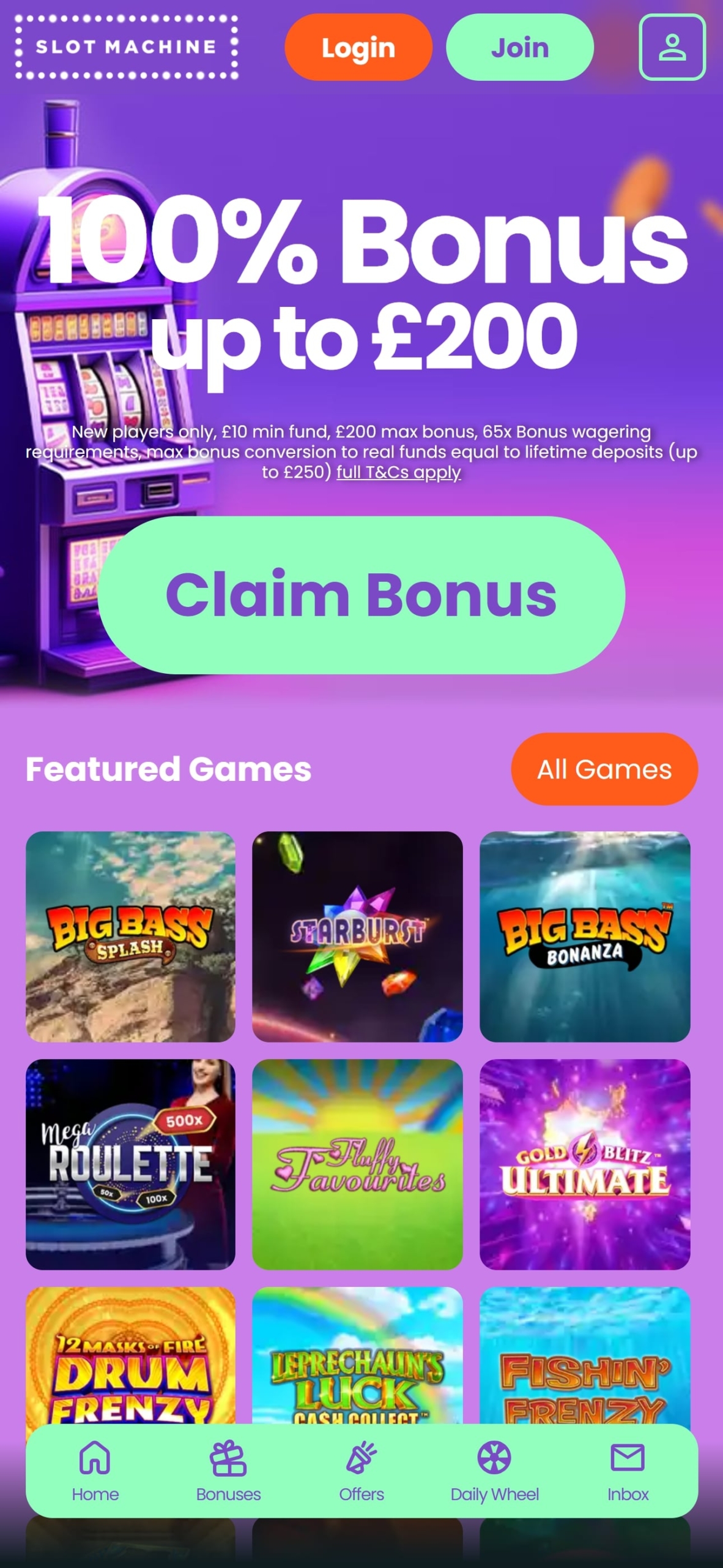 Slot Machine Mobile Casino Review