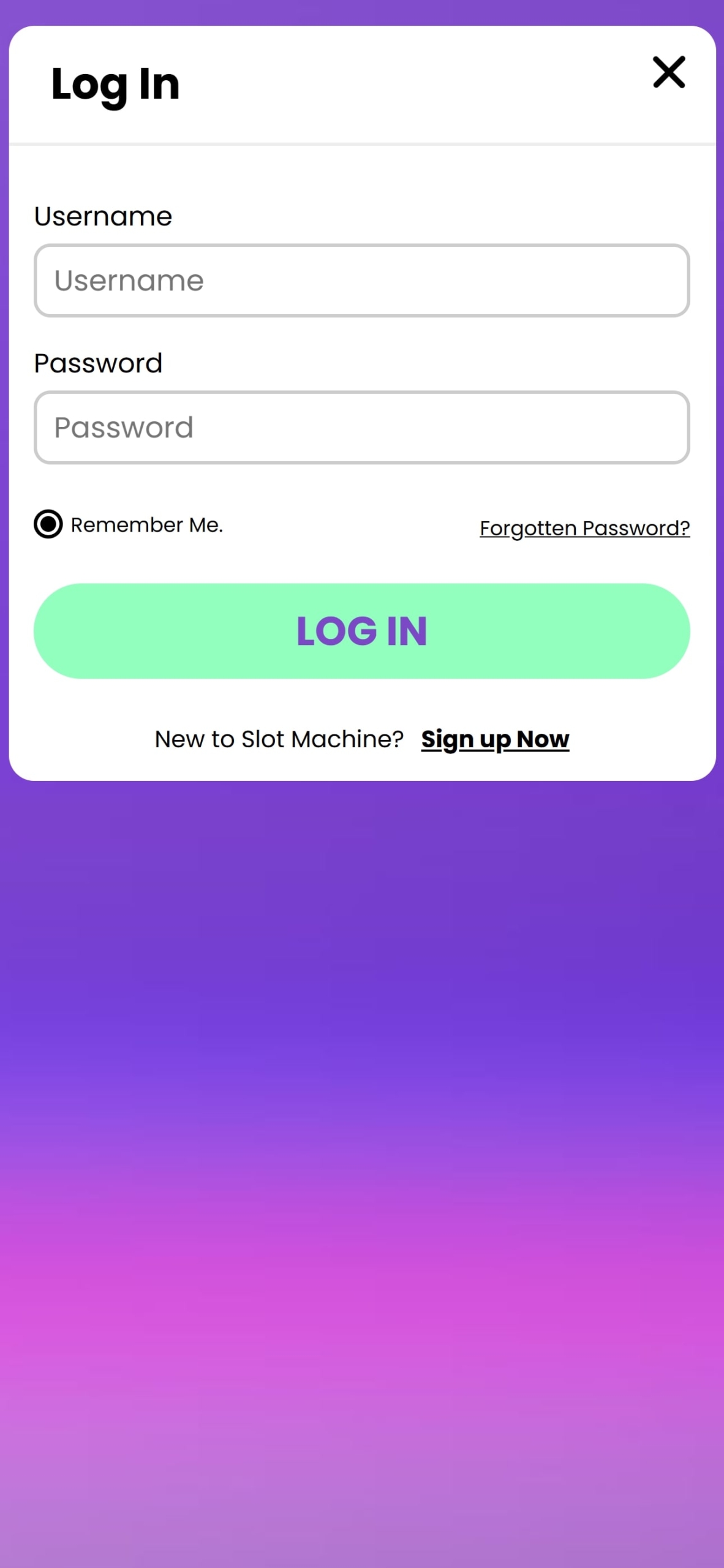 Slot Machine Casino Login