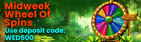 midweek wheel of spins winissimo