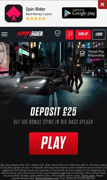 The app-installation notification will pop-up as you use the site's mobile version