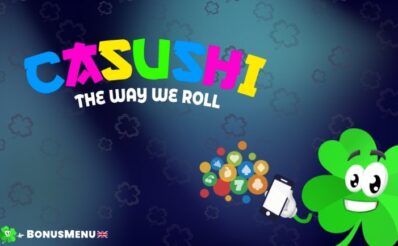 Casushi Casino mobile app interface showing game lobby on a smartphone