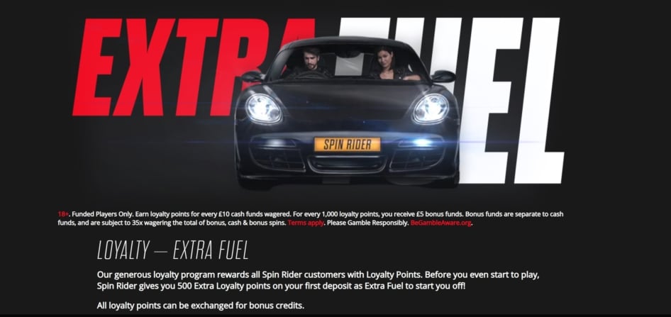 SpinRider Casino VIP Bonuses and Offers