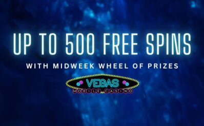 Midweek wheel of prizes at Vegas Mobile Casino