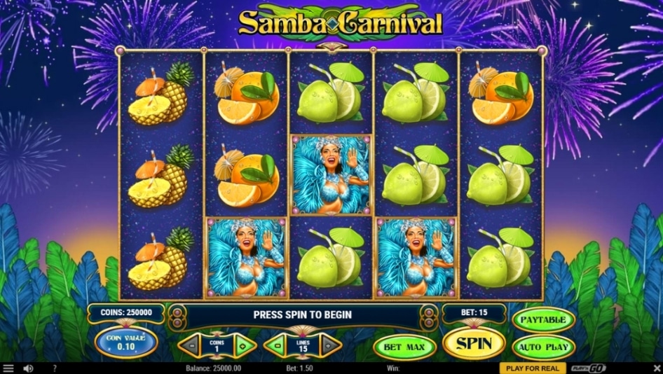 Samba Carnival by Play'n GO