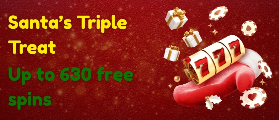 Santa’s Triple Treat at Vegas Mobile Casino