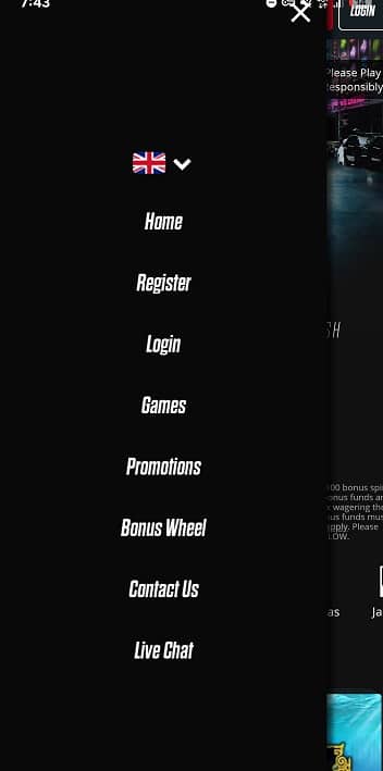 SpinRider In-App Menu Overview
