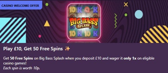 Pink Casino Welcome Offer Banner