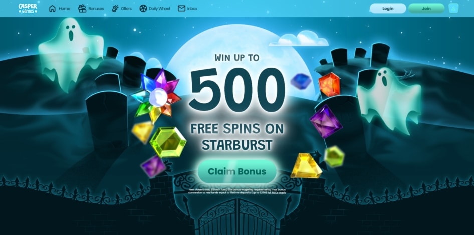 Casper Games homepage