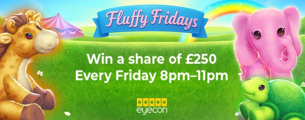 Grab a share of £250 with Fluffy Friday at Crystal Slots Casino!