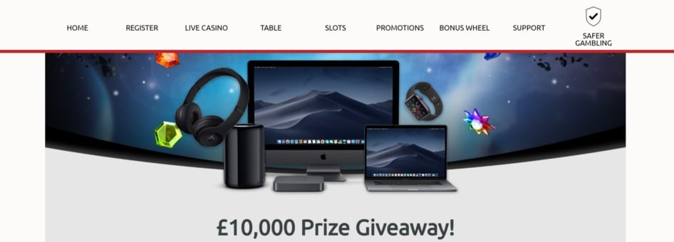 This operator delivers special giveaway prizes of up to Β£10,000 three times every year