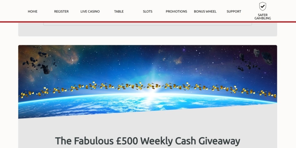 Weekly giveaways at Spin Station Casino deliver prizes of up to Β£500
