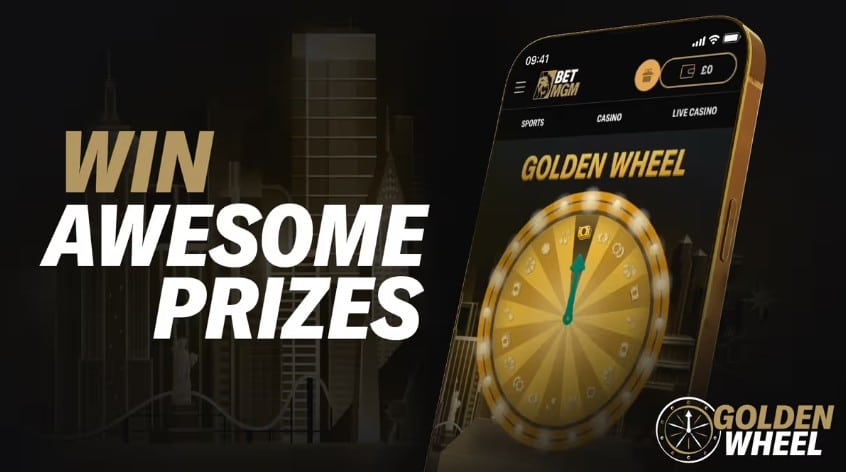 Spin the BetMGM Golden Wheel - Win Cash, Free Spins, and More Daily!