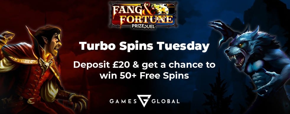 Turbo Spins Tuesday at Crystal Slots Casino