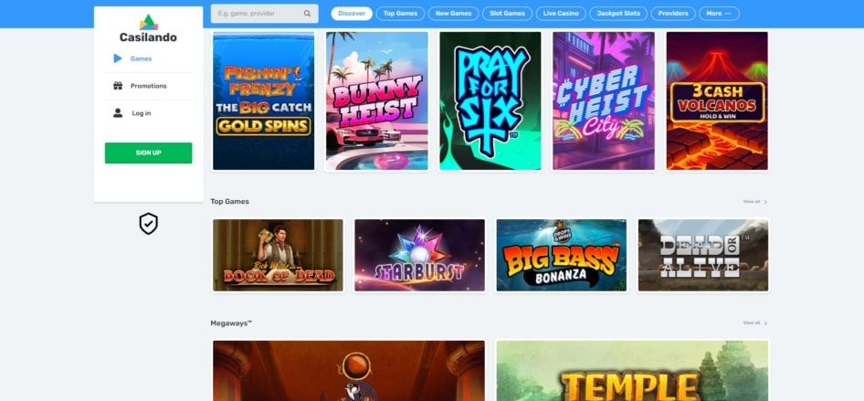 The games library at Casilando