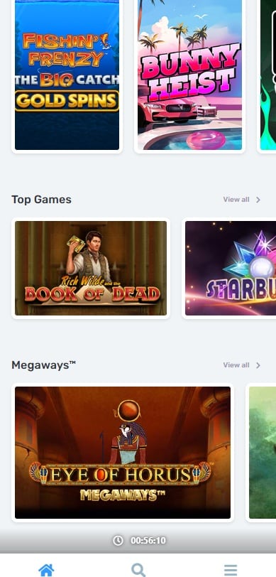 Games at Casilando on mobile