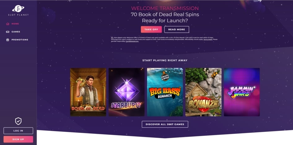 Slot Planet homepage