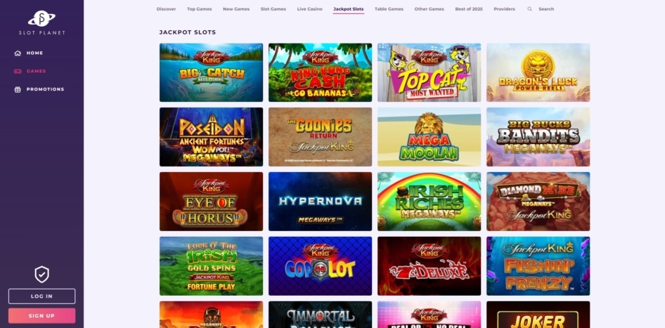 Jackpot slots at Slot Planet