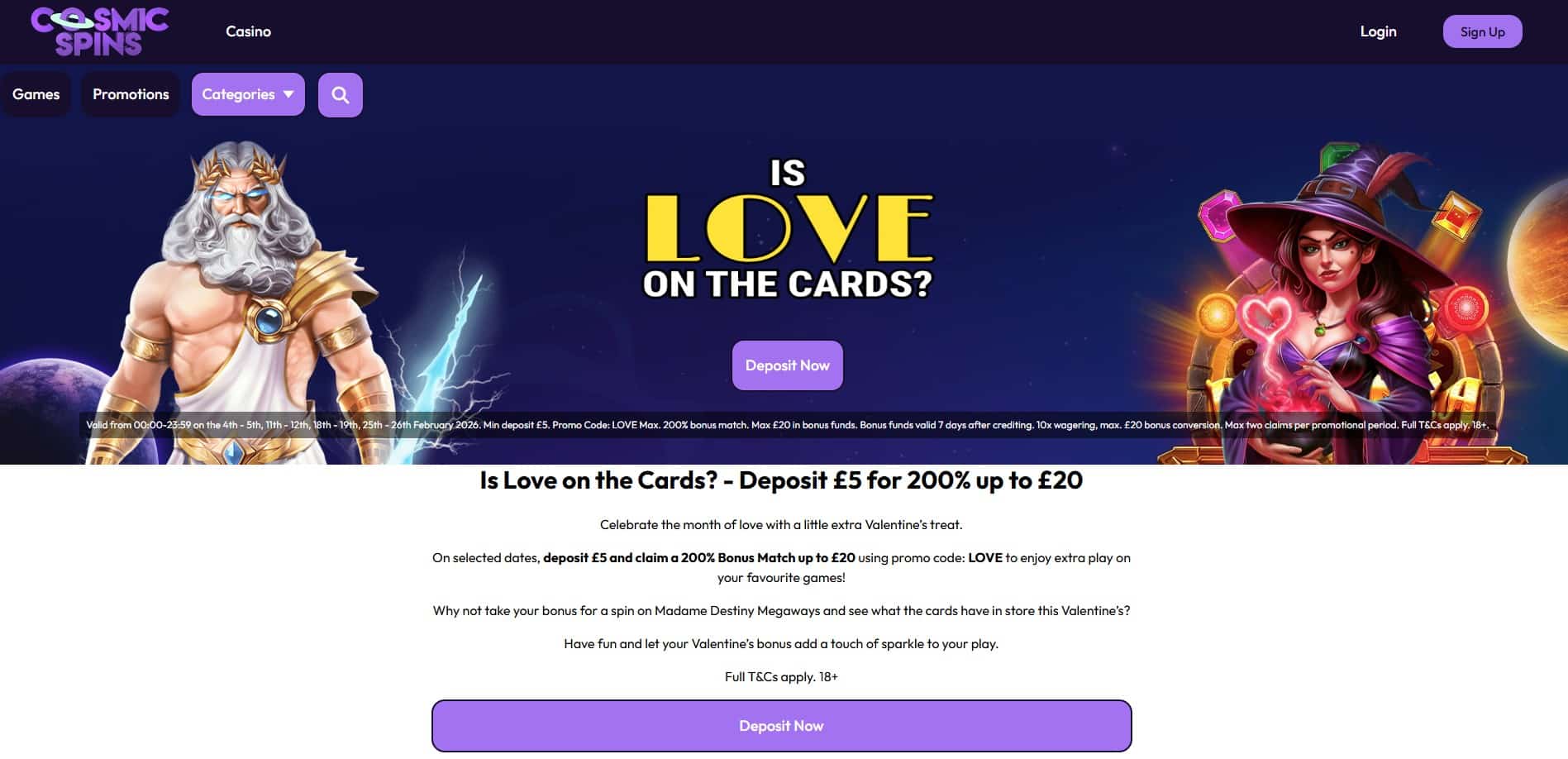 Cosmic Spins - is love on the cards