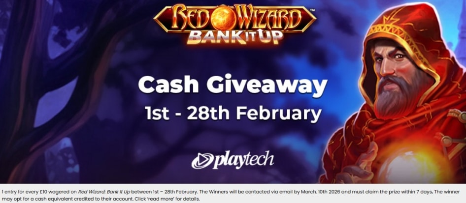 Crush Wins Casino Cash Giveaway