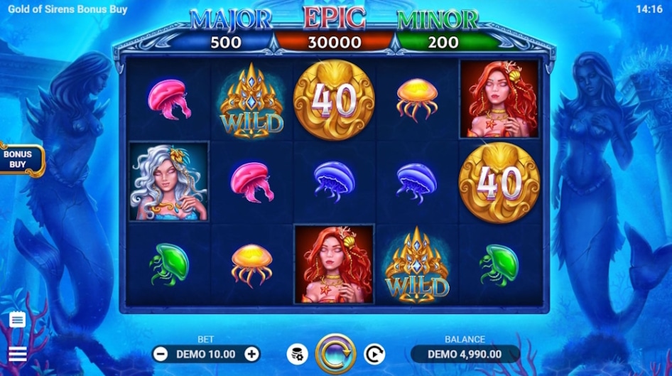 Gold of Sirens Bonus Buy by EvoPlay