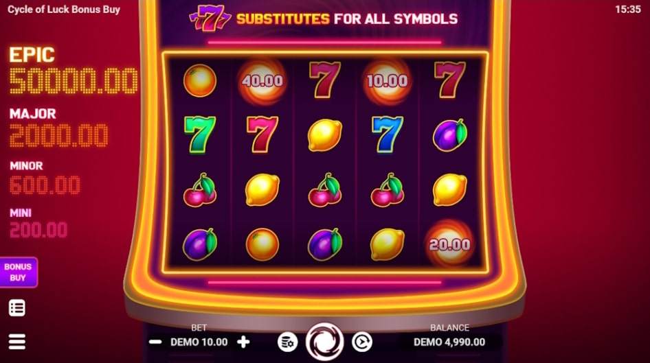 Cycle of Luck Bonus Buy by EvoPlay