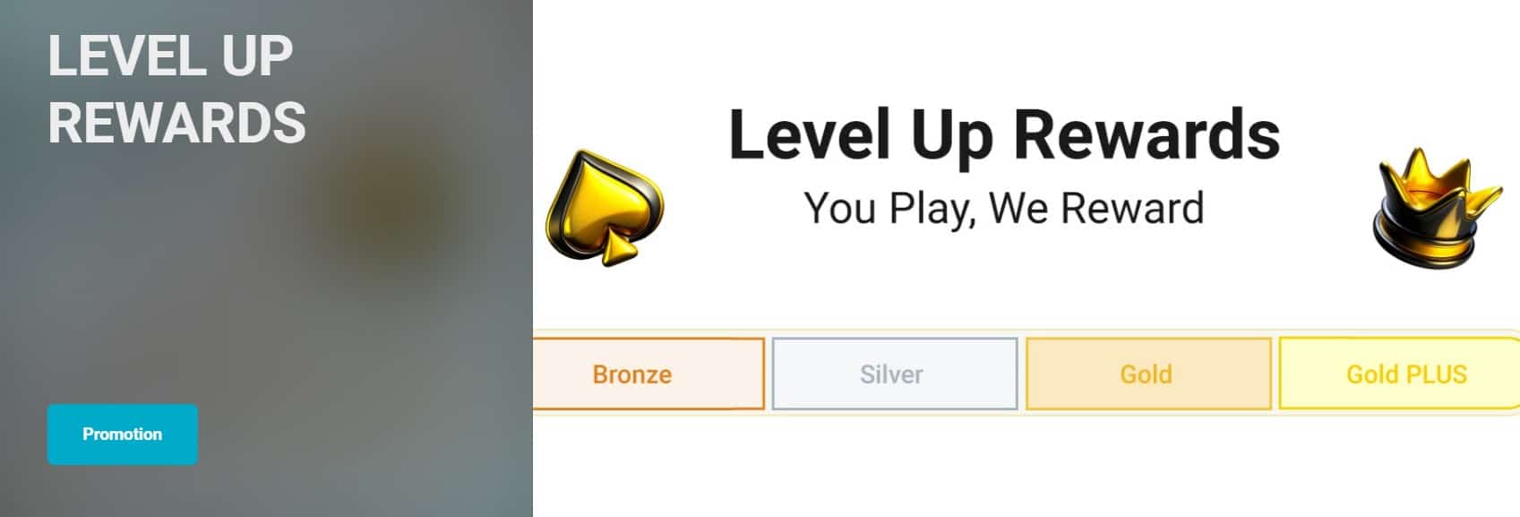 Hello Casino - level up rewards