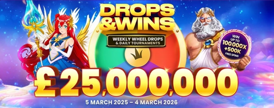 The Drops and Wins promotion at Space Wins
