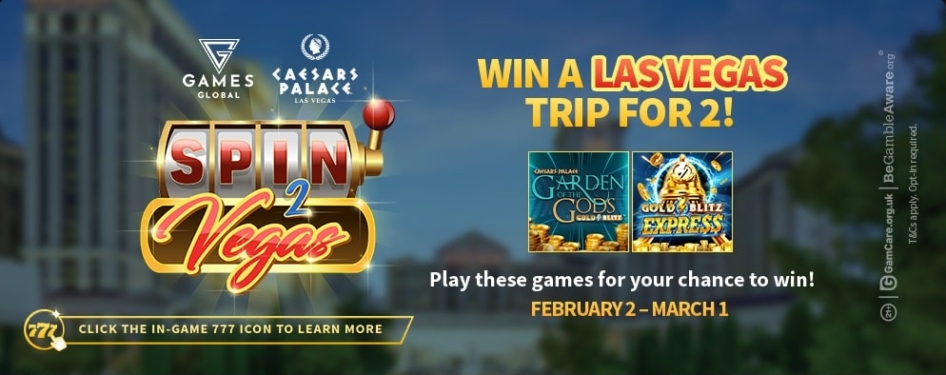 Spin 2 Vegas prize drop at Spy Slots