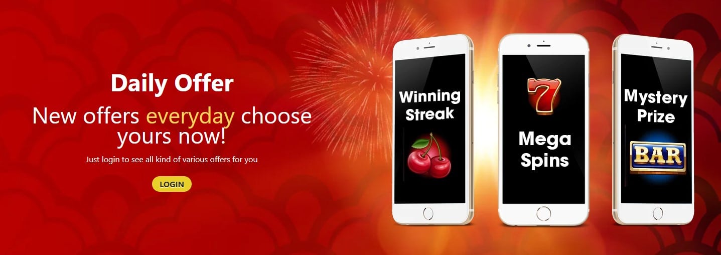 All active members at 44 Aces qualify for daily prizes and rewards