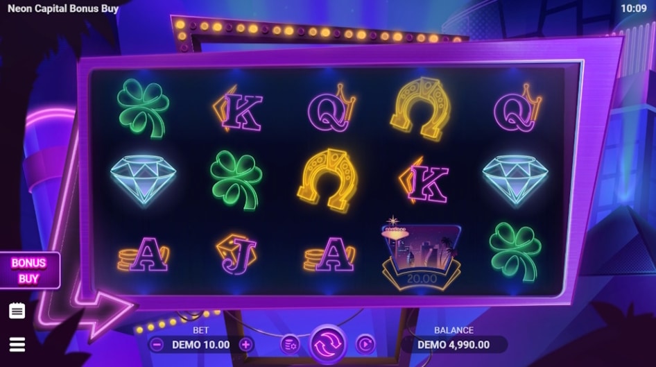 Neon Capital Bonus Buy by EvoPlay