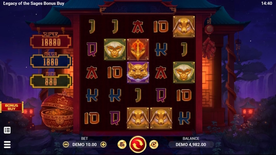 Legacy of the Sages Bonus Buy by EvoPlay
