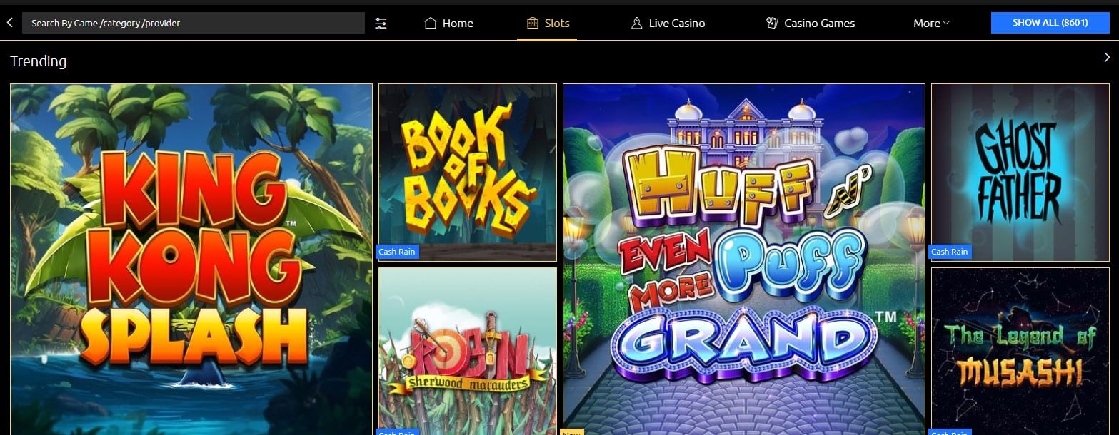 44 Aces Casino offers more than 8,000 online slots