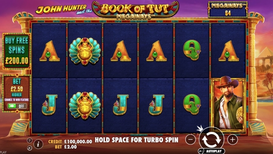 Book of Tut Megaways by Pragmatic Play