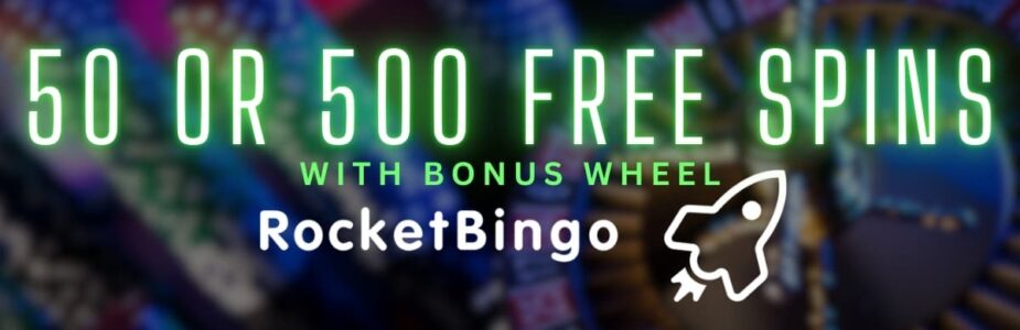 Rocket Bingo Turbo Wheel - Win Up to 500 Free Spins