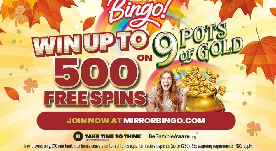 Welcome bonus at Mirror Bingo
