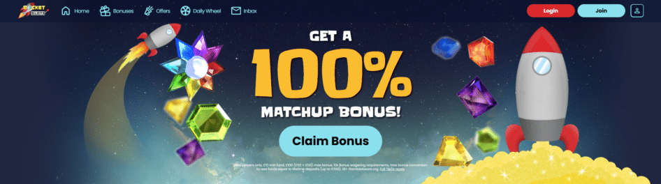rocket slots home page