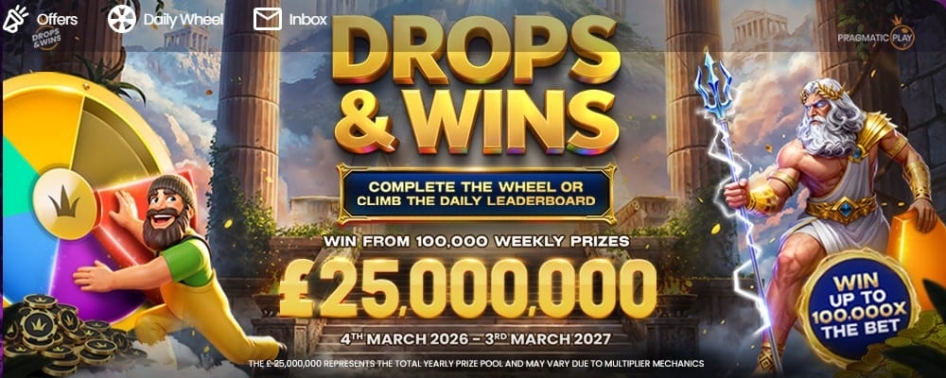 Drops and wins promotion at Slots Animal