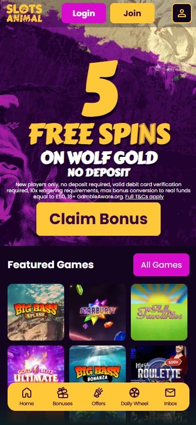 Slots Animal on mobile