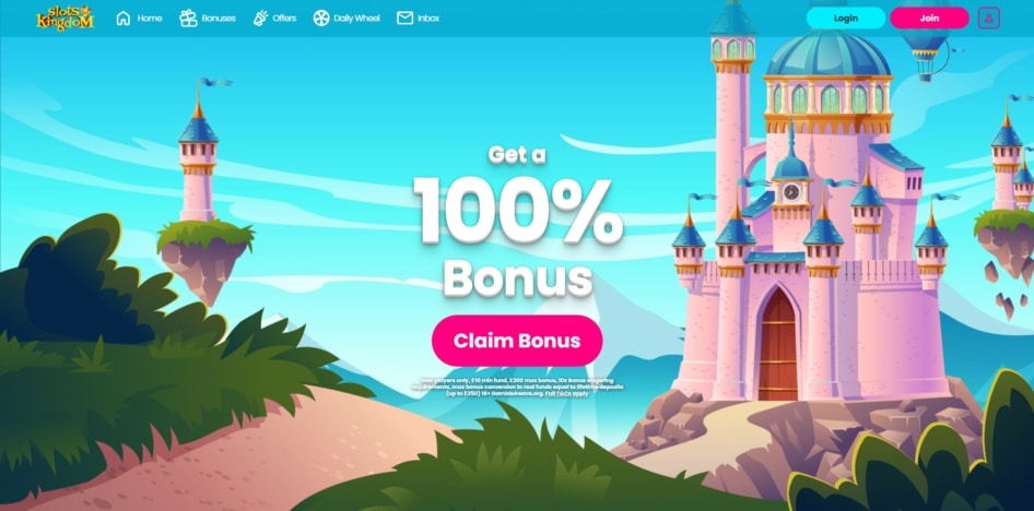Slots Kingdom homepage