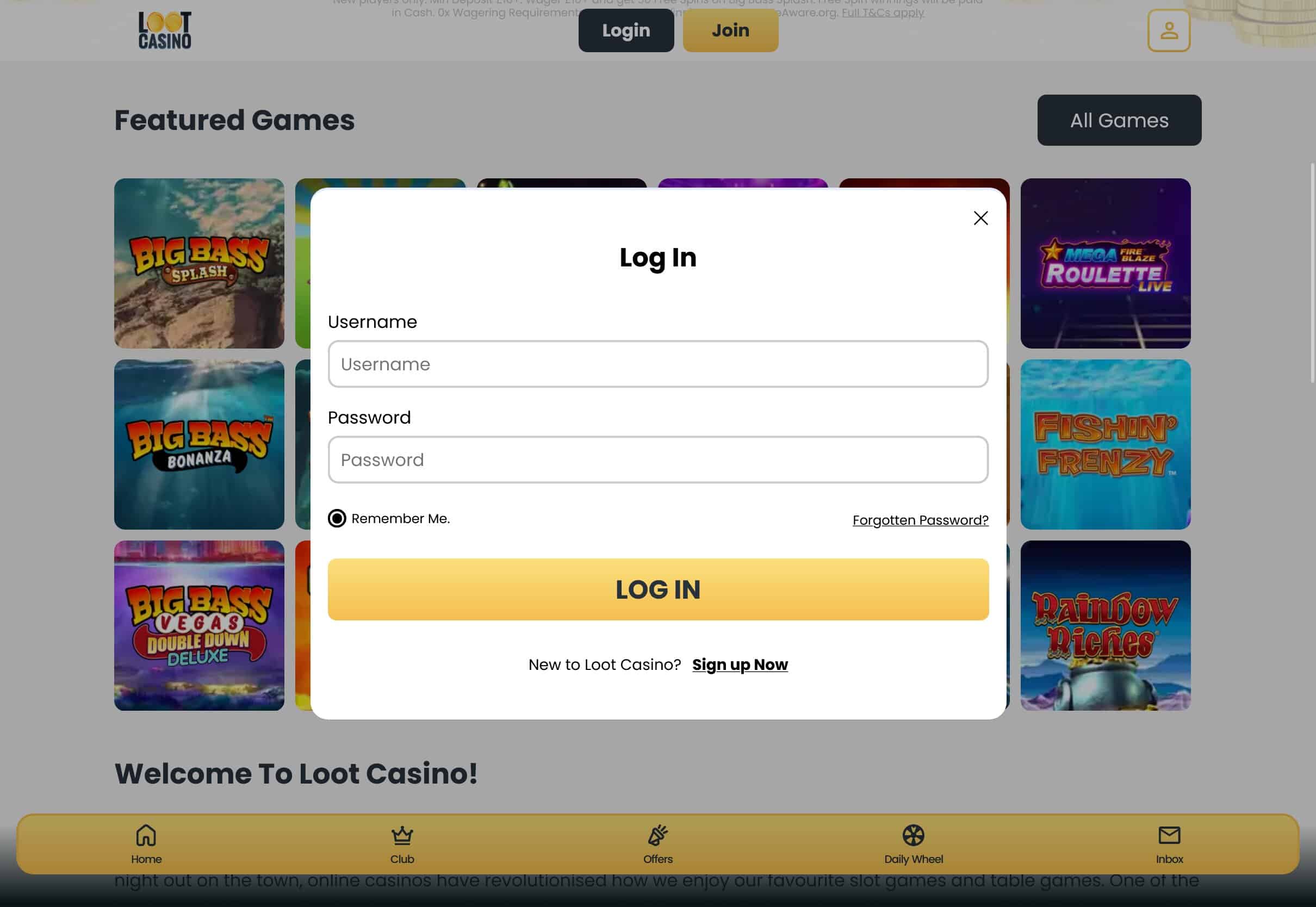 Loot Casino Login