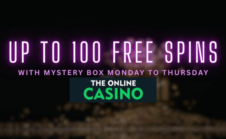 Mystery Box at The Online Casino - Up to 100 Free Spins