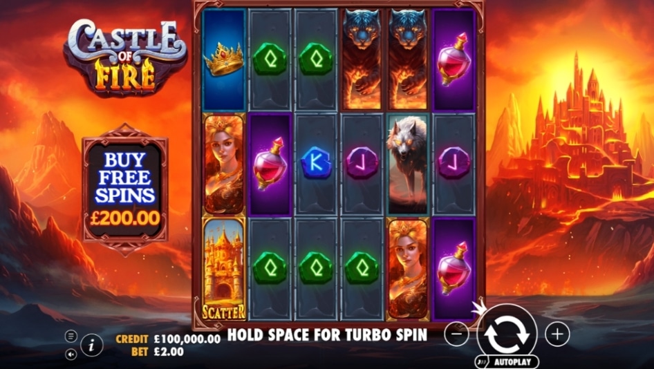 Castle of Fire by Pragmatic Play
